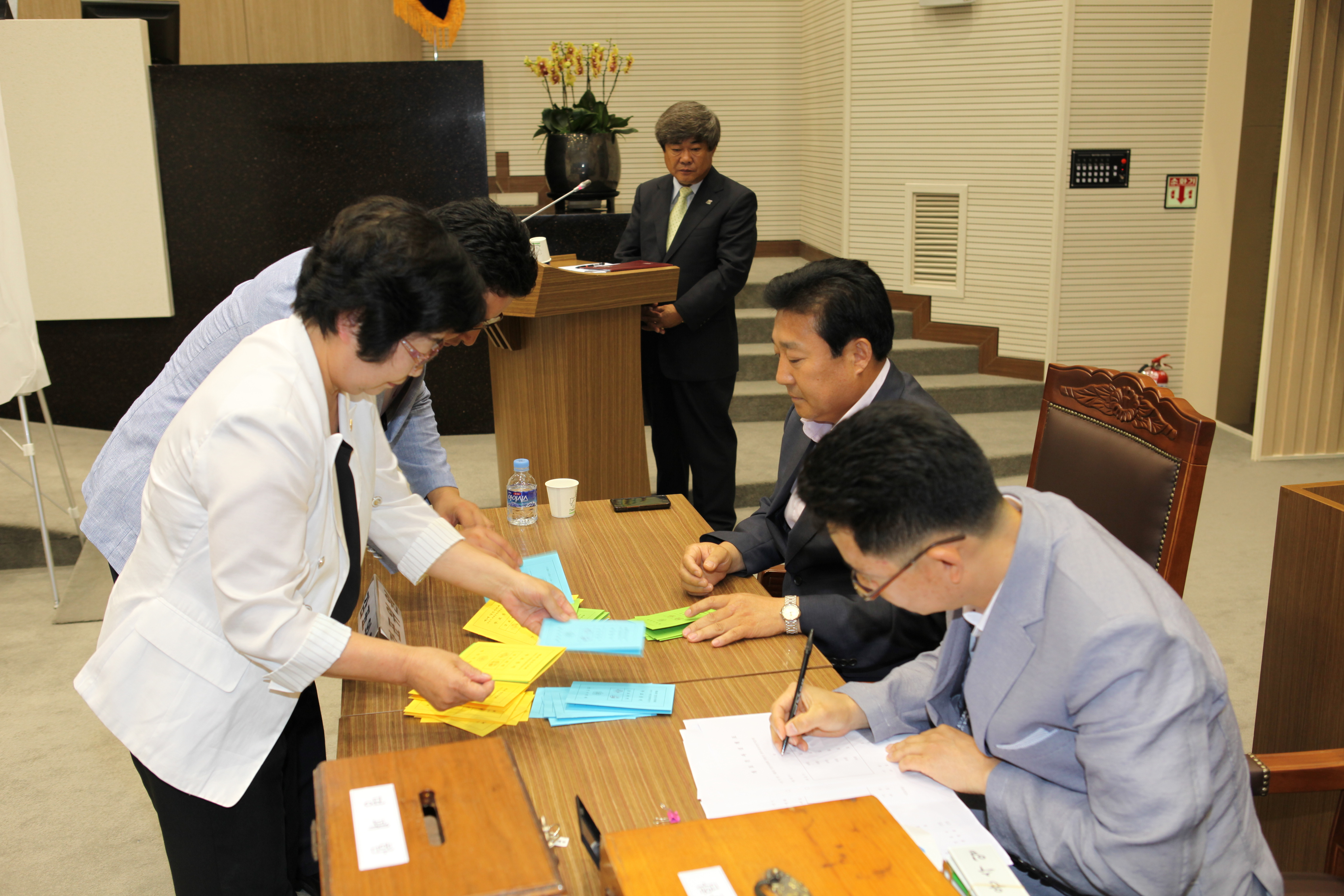 제1대 당진시의회 후반기 의장단 선거 결과