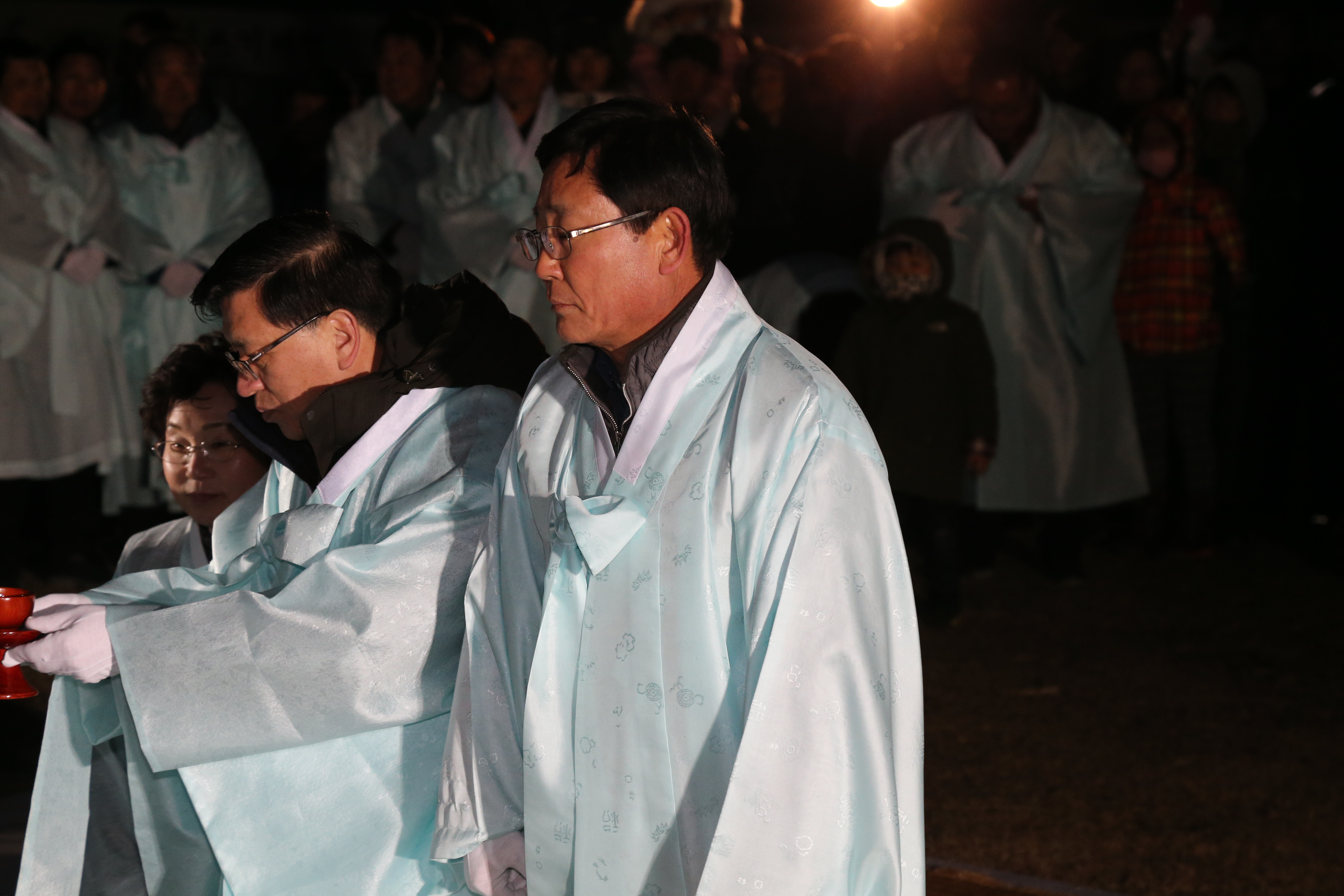 기지시줄다리기 달집태우기 참석