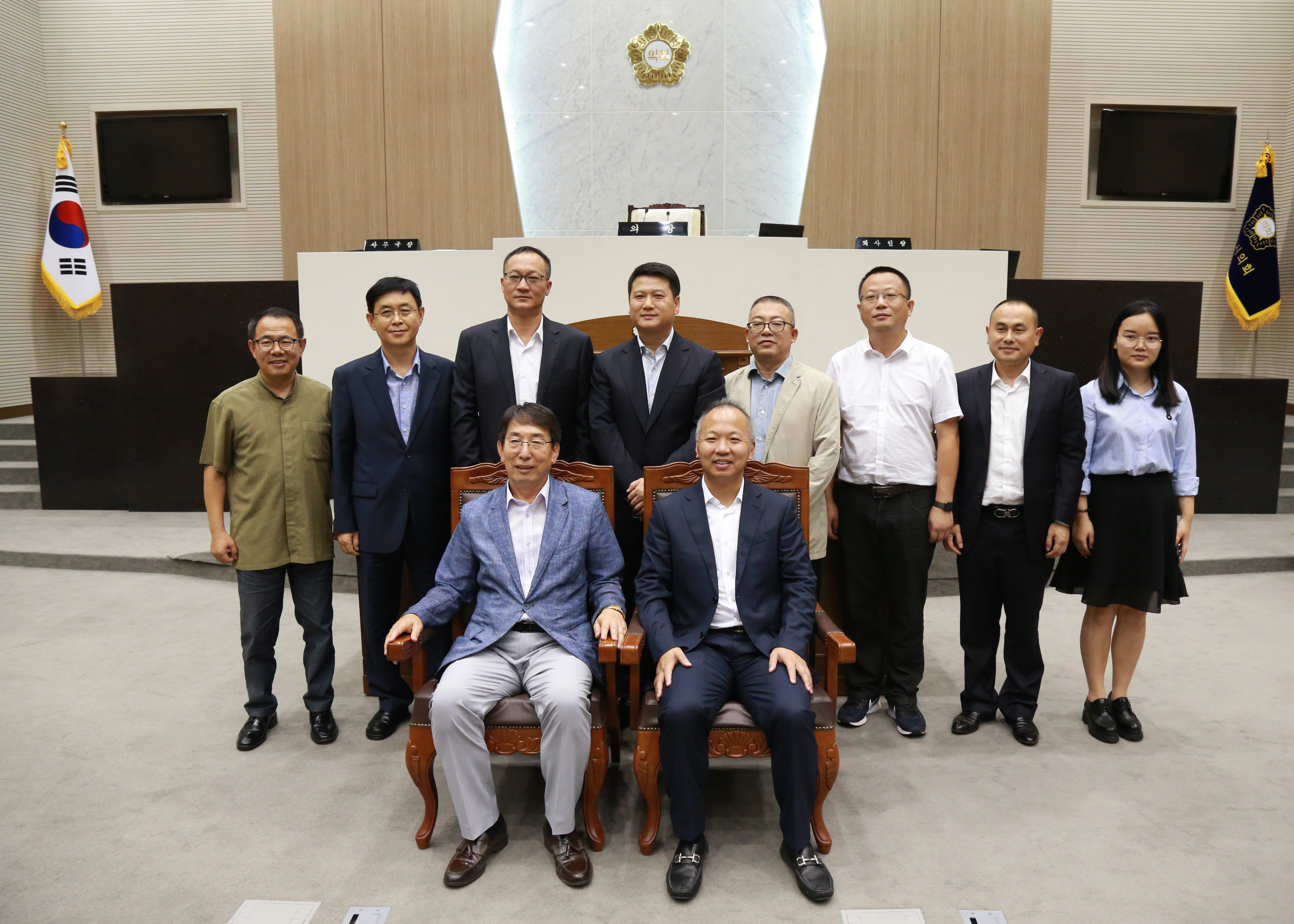 중국 옥환시장 일행 시의회 방문 