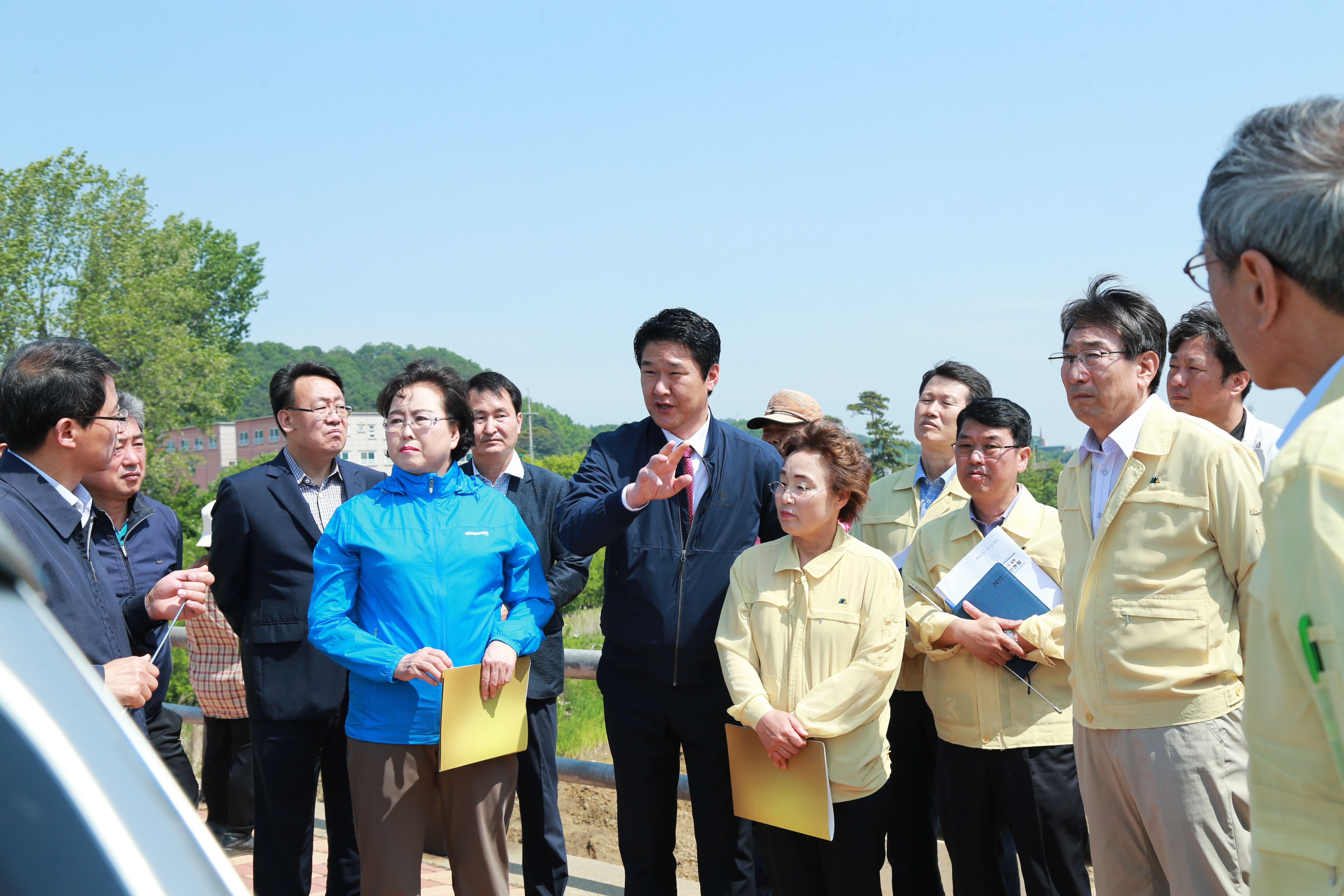 한해지역 현장 방문