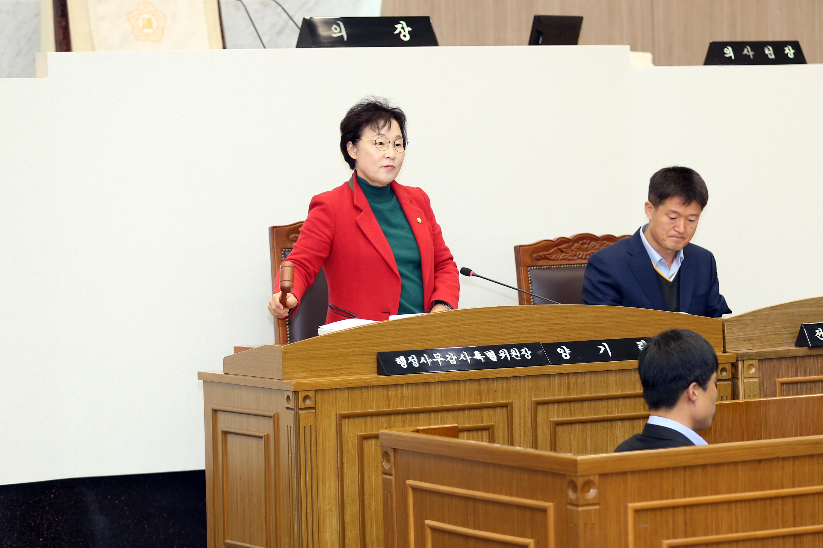 양기림 당진시의회 행정사무감사특별위원장 강평