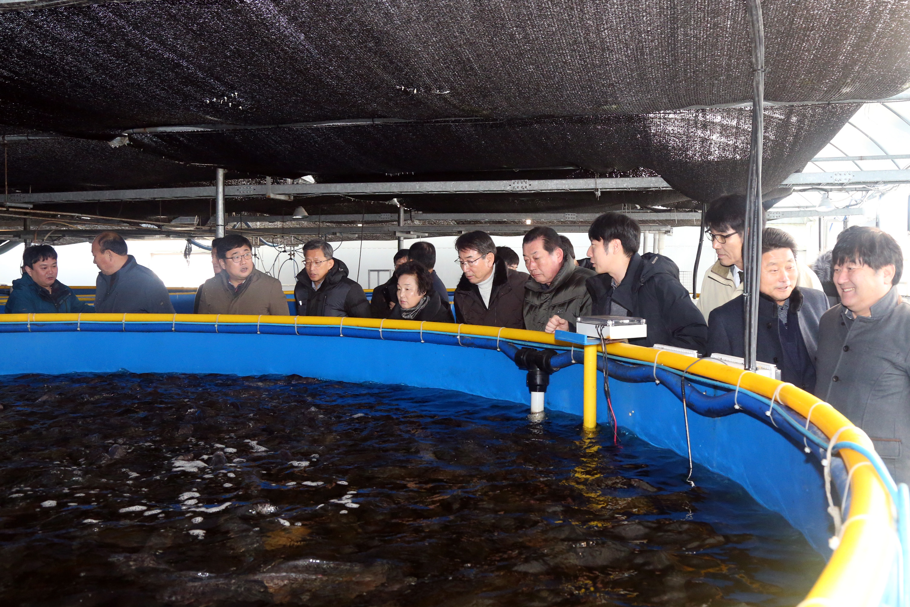  산업건설위원회 친환경 바이오플락 첨단양식단지 현장 견학