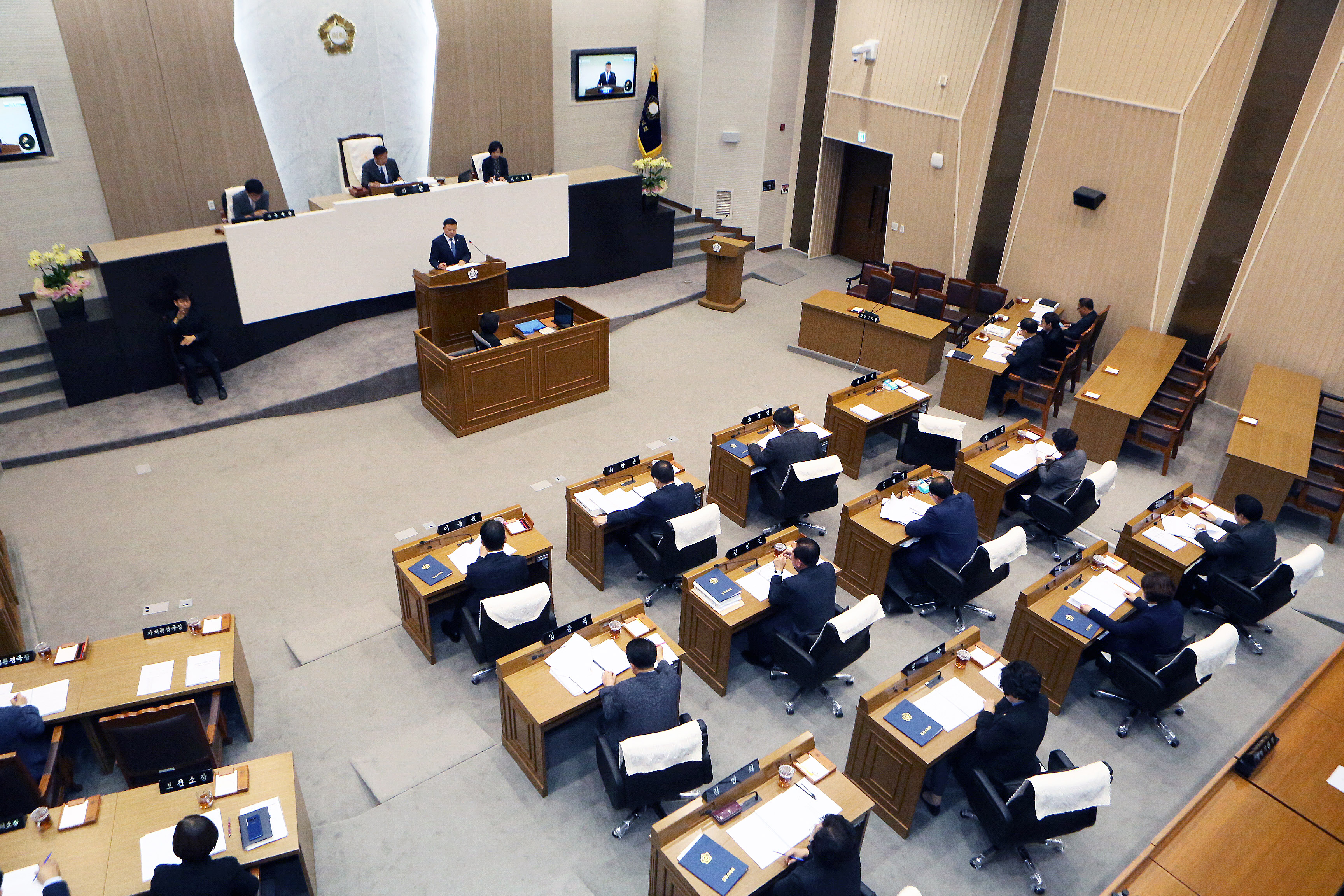 당진시의회 제67회 정례회 중 시정질문 실시