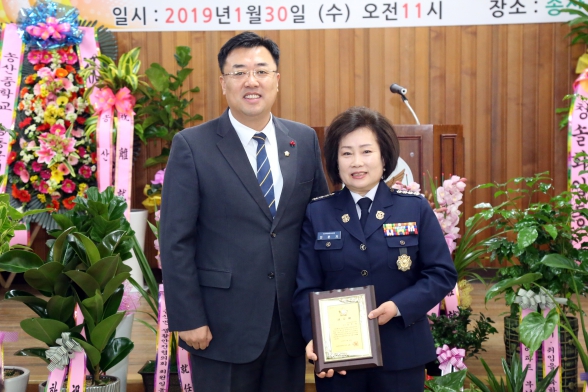 송산여성의용소방대장 이취임식_0