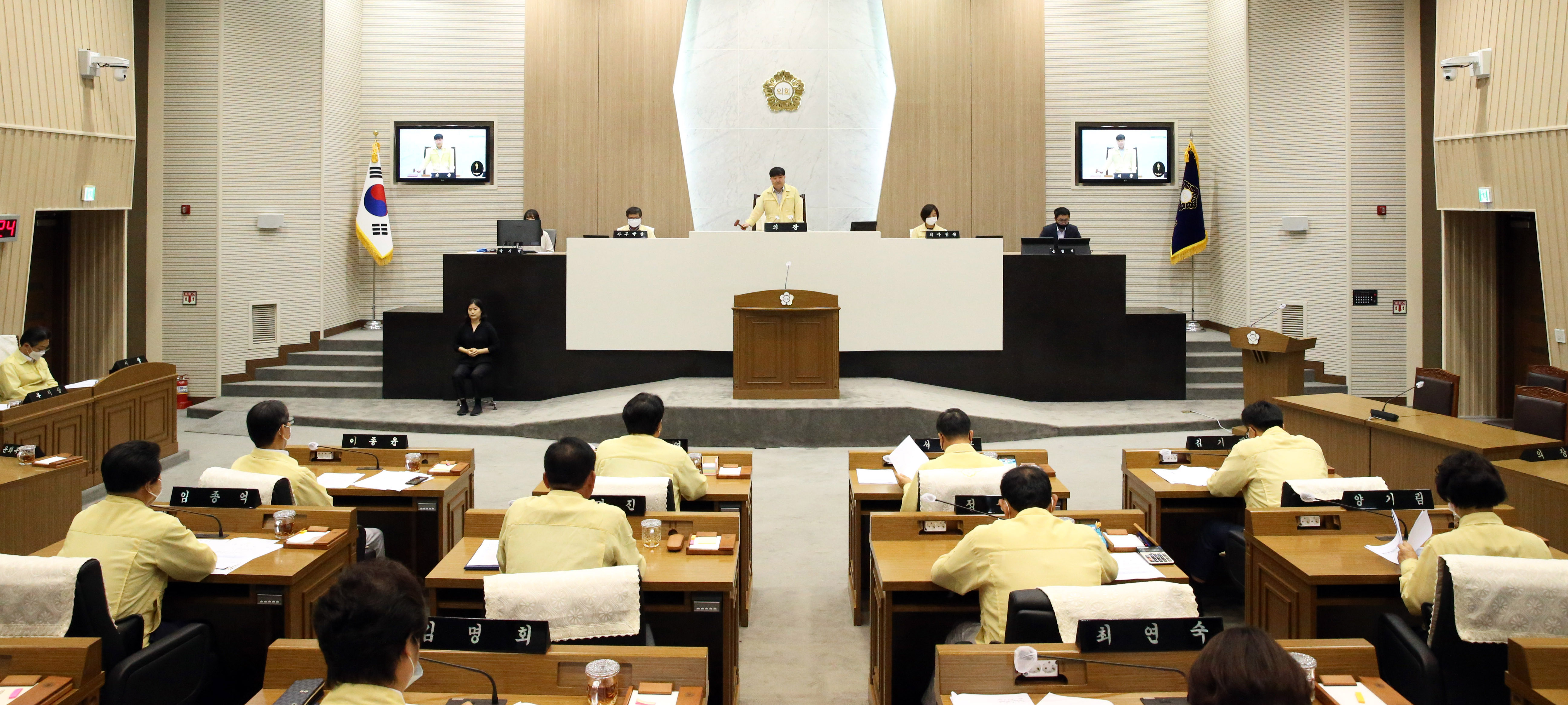 당진시의회, 후반기 의회 개원 후 첫 임시회 개회