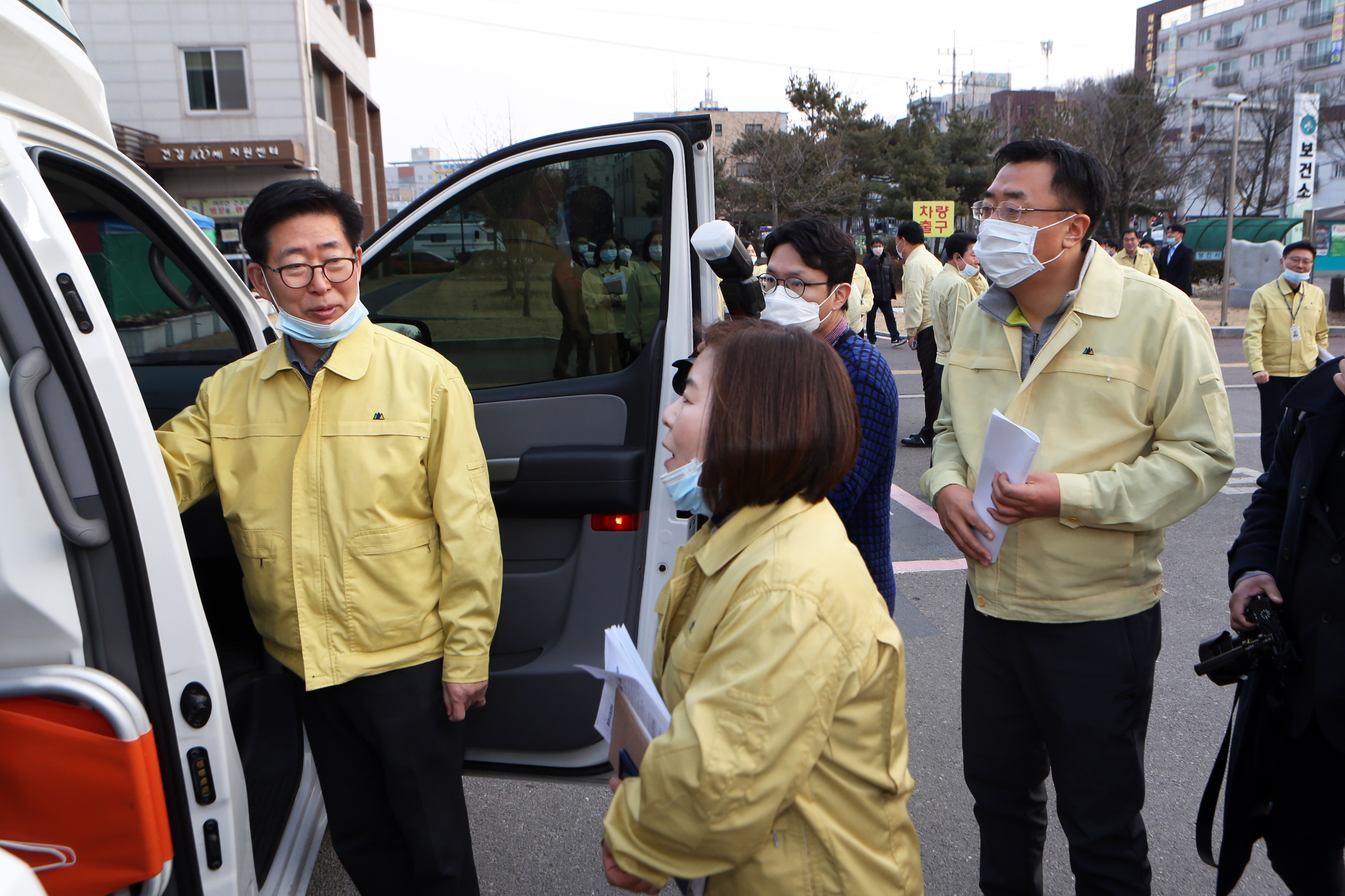 당진시의회 김기재 의장, 양승조 도지사와 보건소 현장 방문 실시