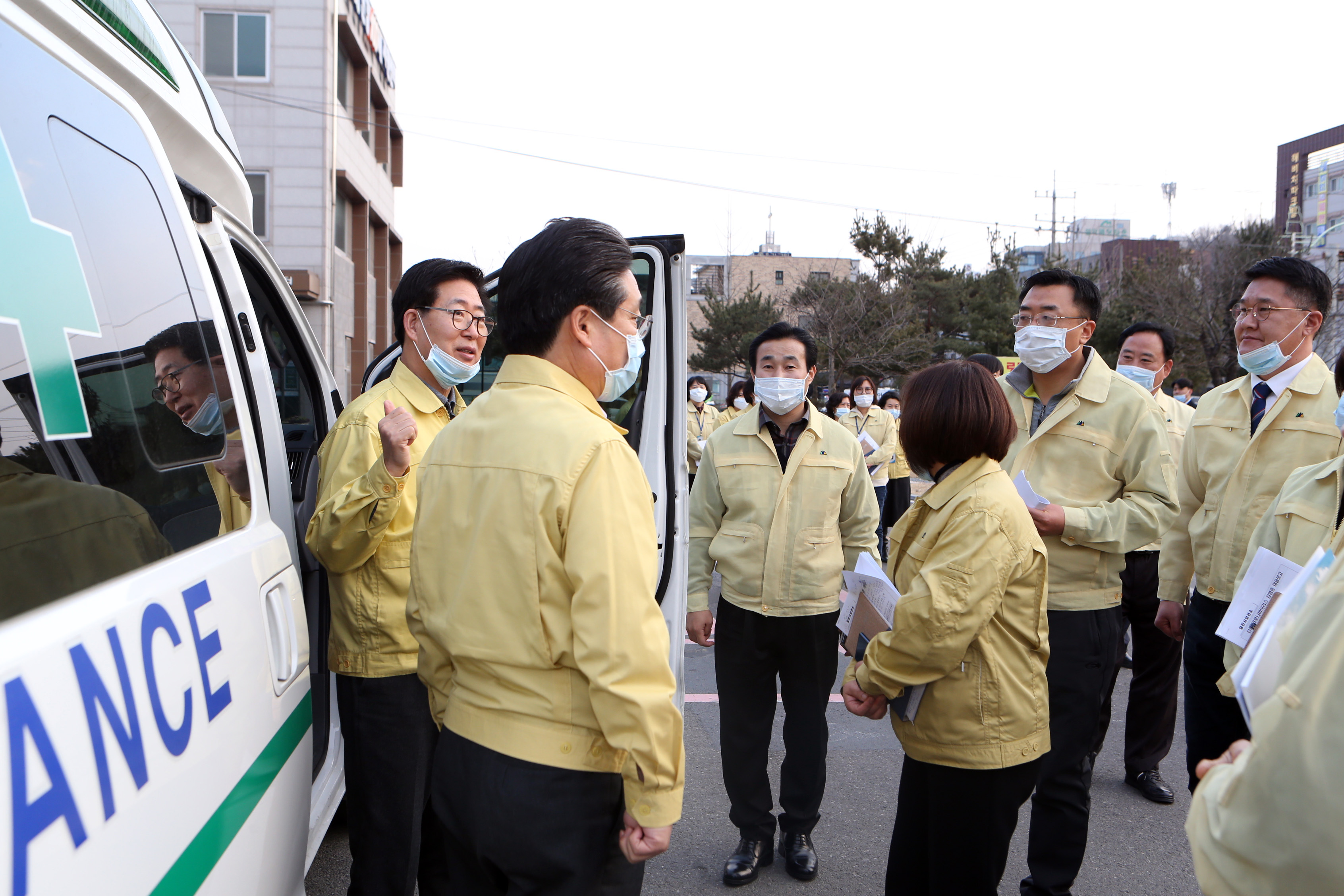 당진시의회 김기재 의장, 양승조 도지사와 보건소 현장 방문 실시