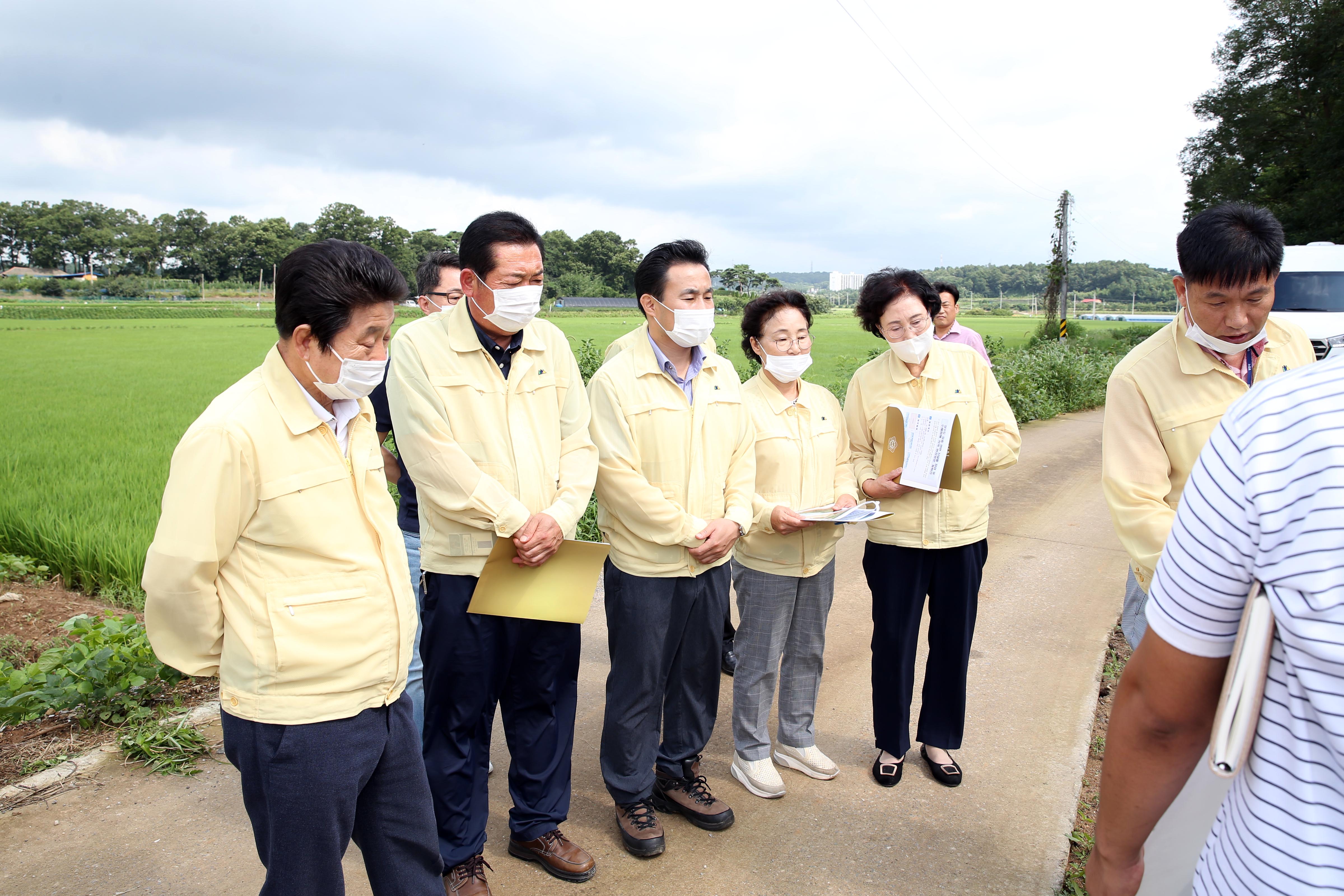 산업건설위원회 상수도 유충 관련 시설물 점검 및 수해피해 지역 현장방문