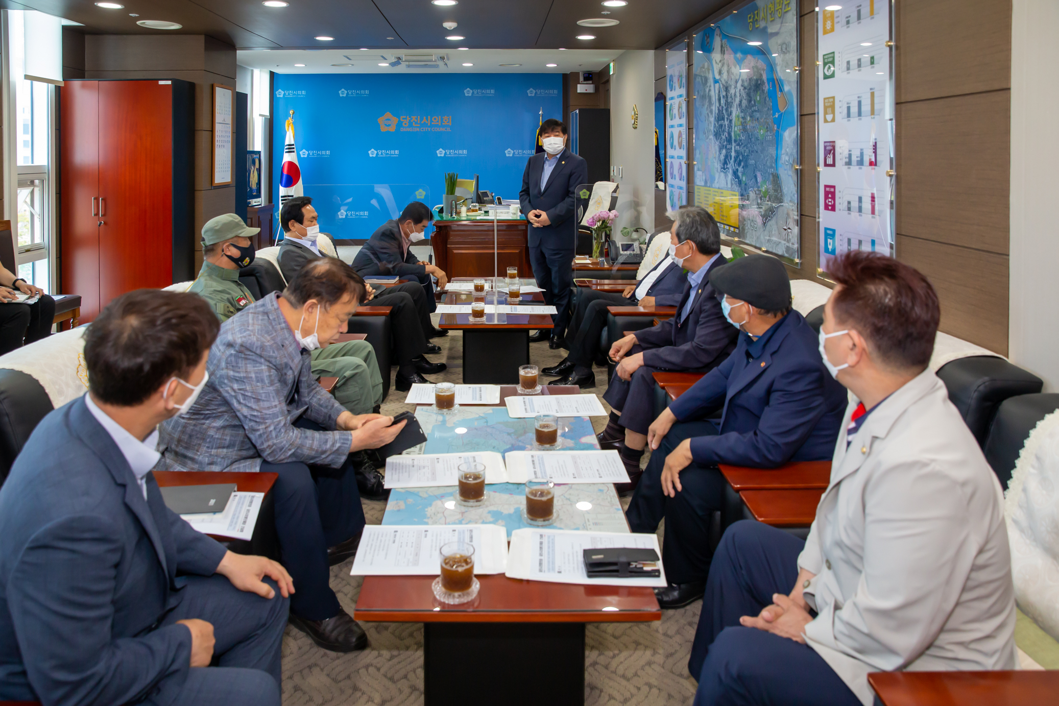 최창용 당진시의회 의장, 보훈단체장 초청 간담회 개최