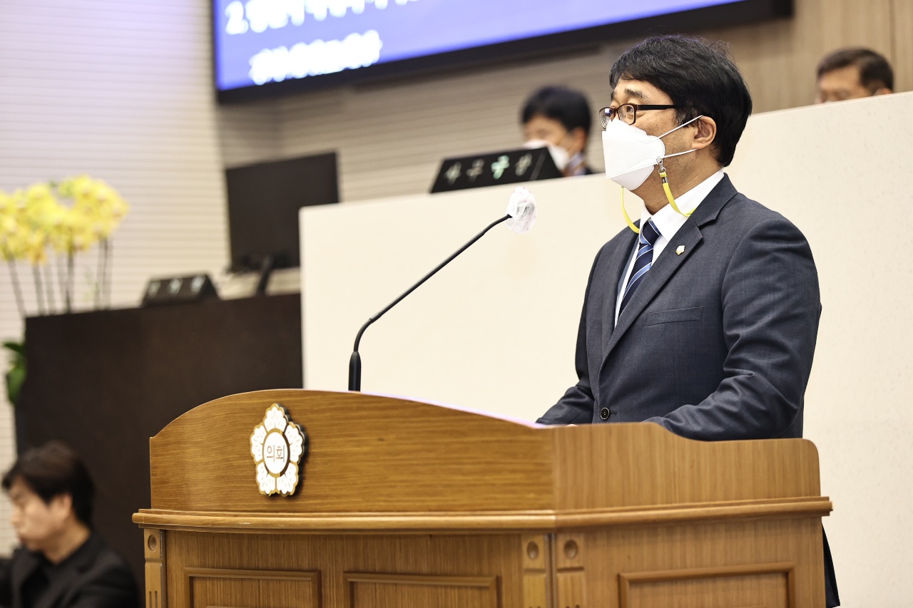 조상연 당진시의원, 탑동초 교통사고의 근본적인 대책 요구 나서