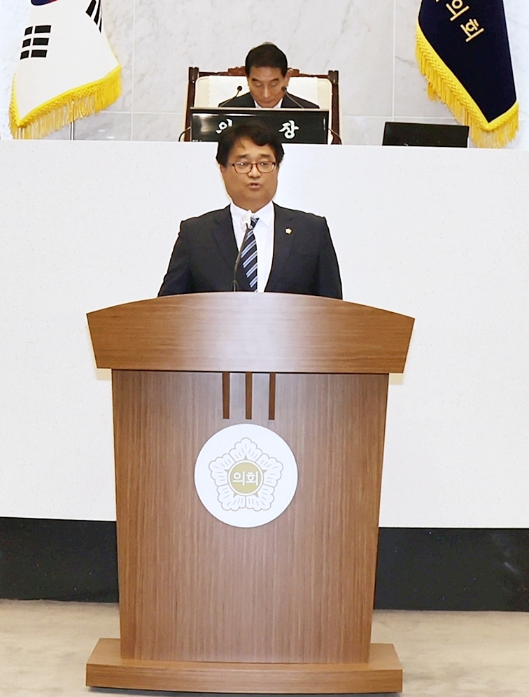 당진시의회 조상연 의원, 5분 발언..노인회 활동비 지급 방안 제언