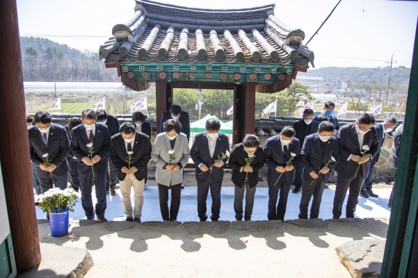 대호지. 천의장터 4.4 독립만세운동 기념행사 참배_1