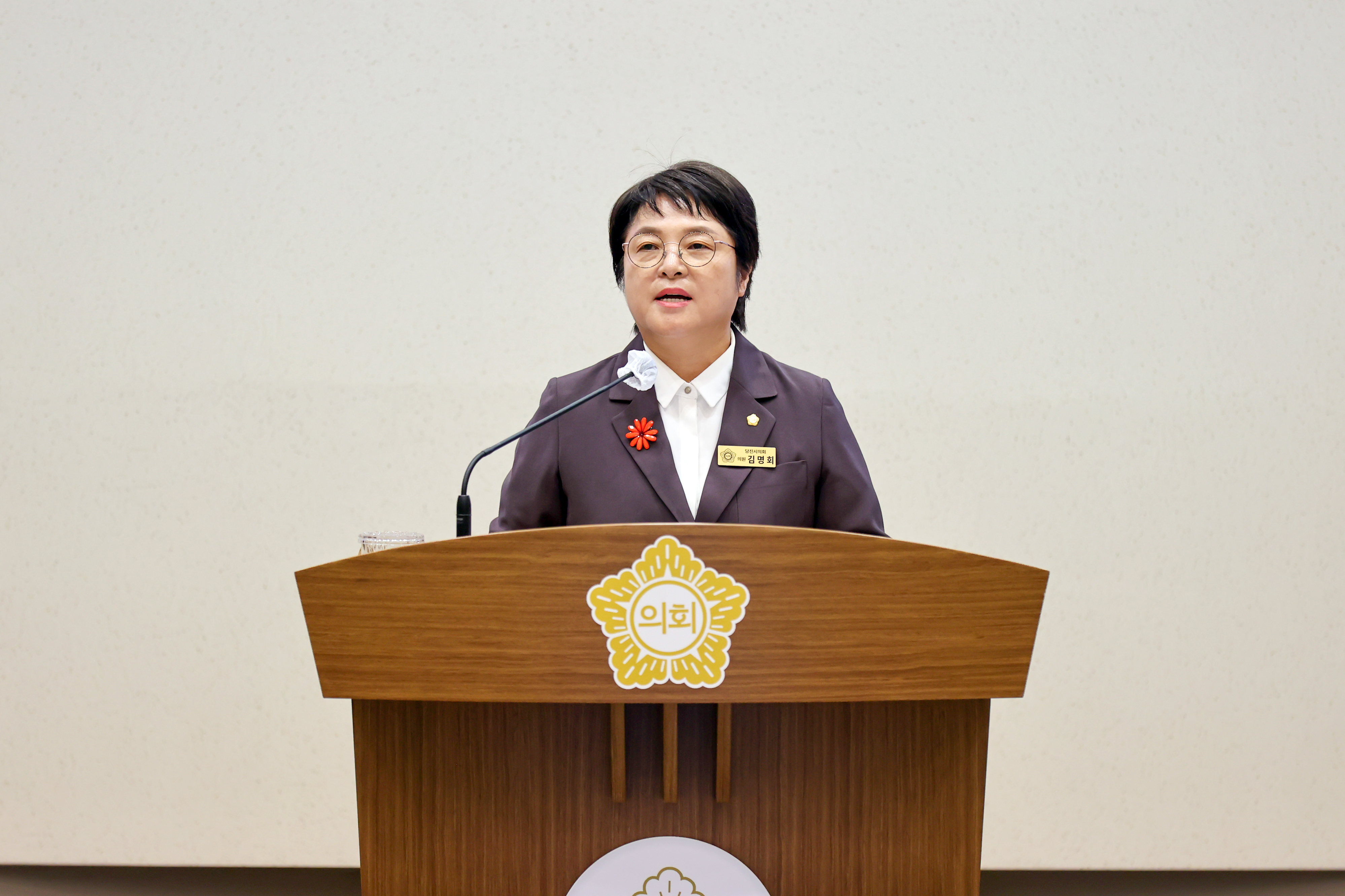 당진시의회 5분 자유발언(여성농업인을 위한 지원 정책이 필요합니다, 김명회 의원)