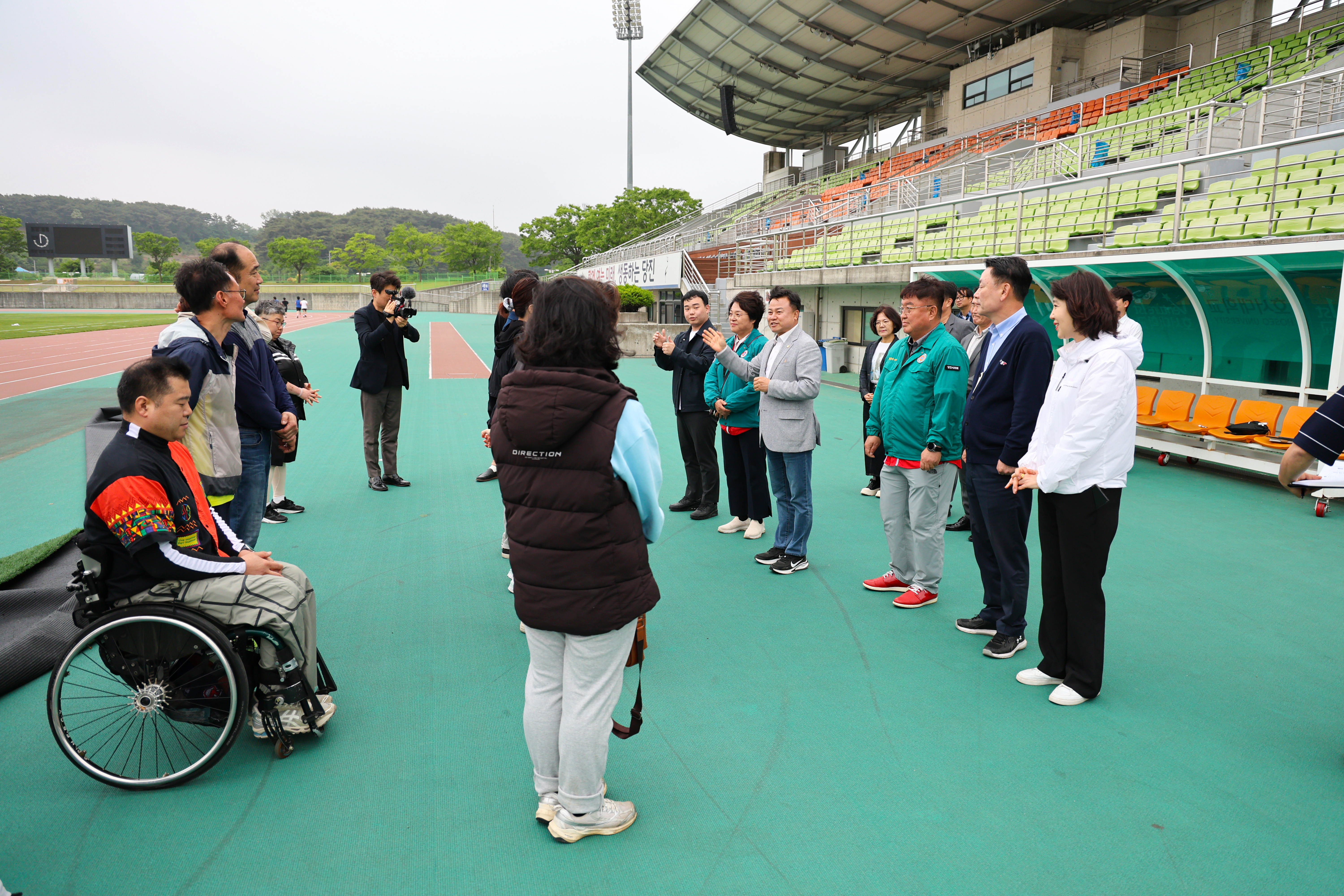 당진시의회 충남장애인체육대회 참가 선수단 격려 방문